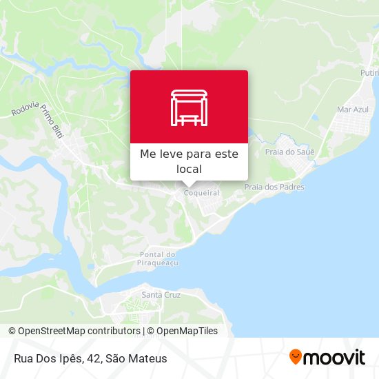 Rua Dos Ipês, 42 mapa