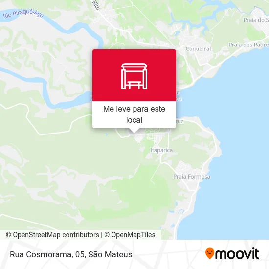 Rua Cosmorama, 05 mapa