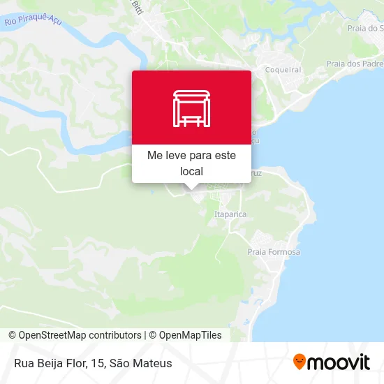 Rua Beija Flor, 15 mapa