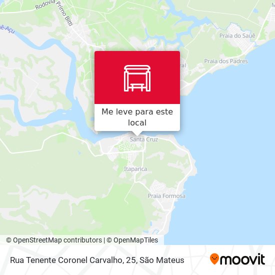 Rua Tenente Coronel Carvalho, 25 mapa