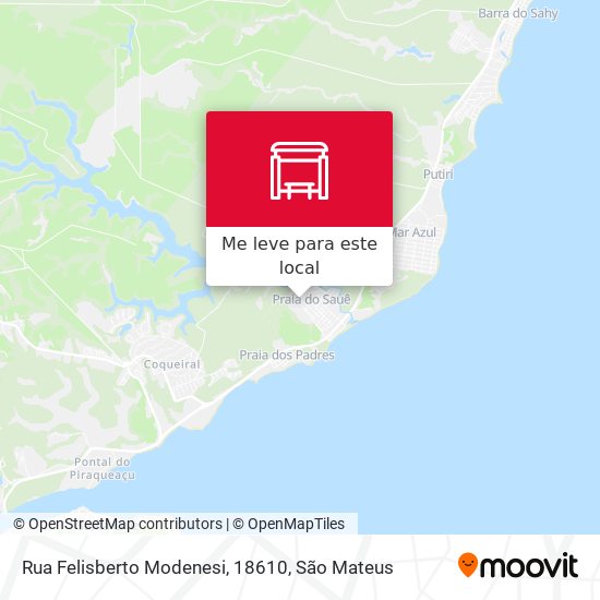 Rua Felisberto Modenesi, 18610 mapa