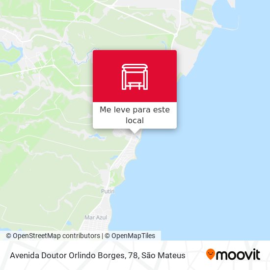 Avenida Doutor Orlindo Borges, 78 mapa