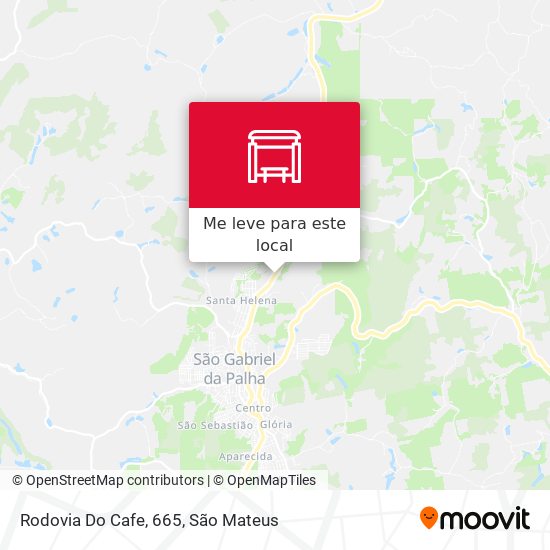 Rodovia Do Cafe, 665 mapa