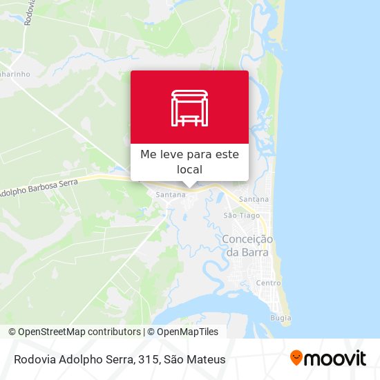 Rodovia Adolpho Serra, 315 mapa
