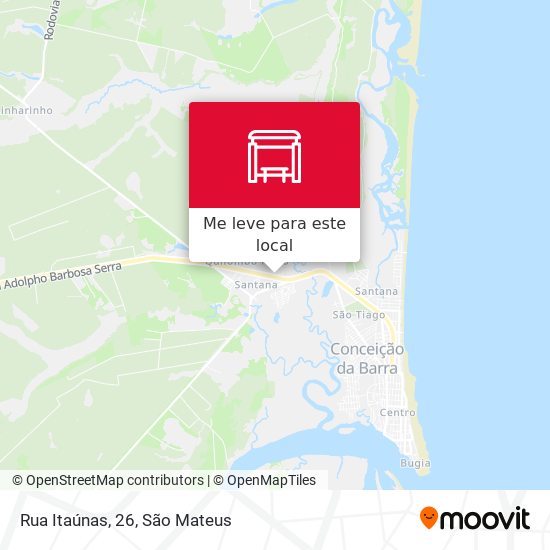 Rua Itaúnas, 26 mapa