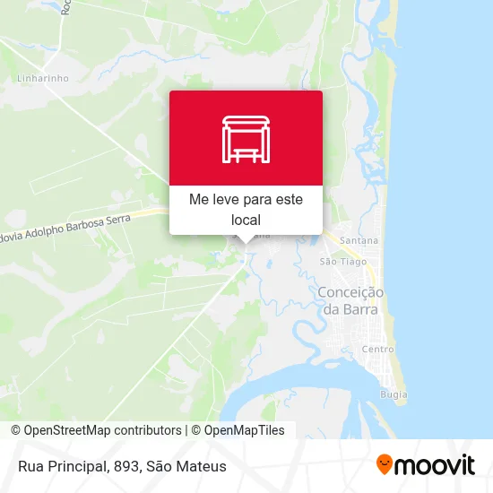 Rua Principal, 893 mapa