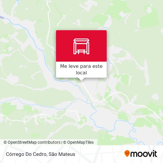Córrego Do Cedro mapa
