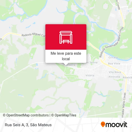 Rua Seis A, 3 mapa