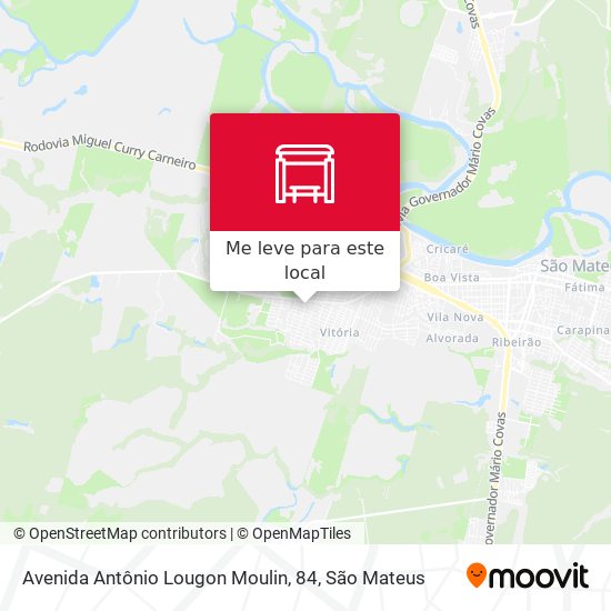 Avenida Antônio Lougon Moulin, 84 mapa