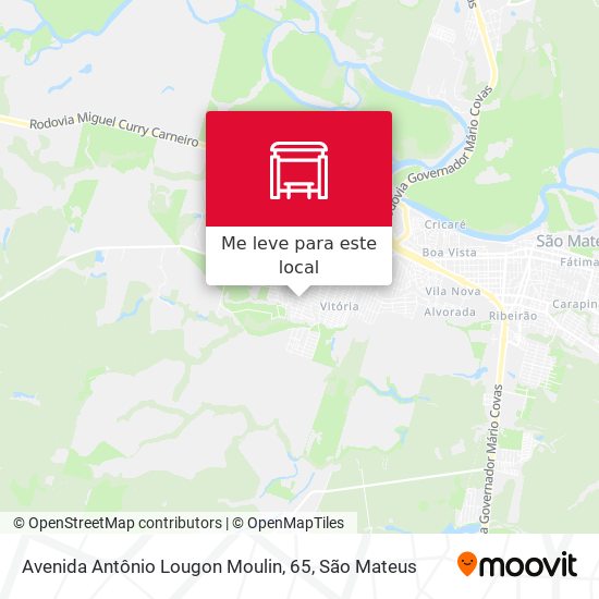 Avenida Antônio Lougon Moulin, 65 mapa