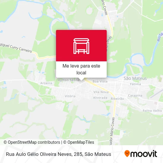 Rua Aulo Gélio Oliveira Neves, 285 mapa