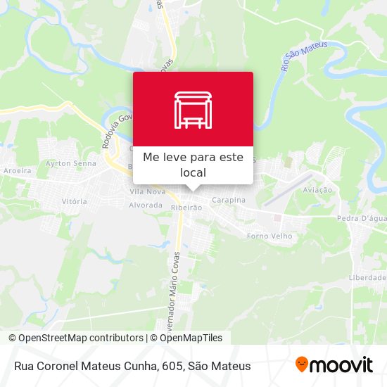 Rua Coronel Mateus Cunha, 605 mapa