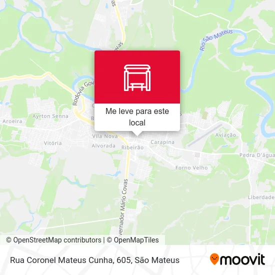 Rua Coronel Mateus Cunha, 605 mapa