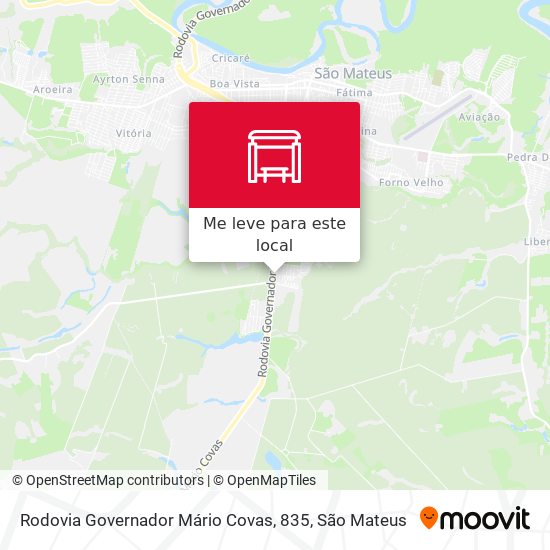 Rodovia Governador Mário Covas, 835 mapa