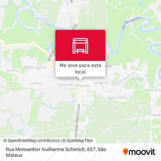 Rua Monsenhor Guilherme Schimidt, 837 mapa
