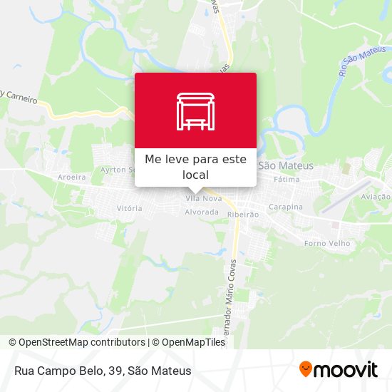 Rua Campo Belo, 39 mapa