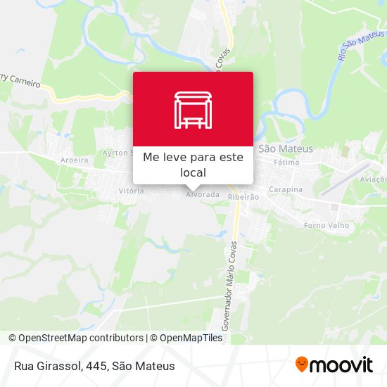 Rua Girassol, 445 mapa