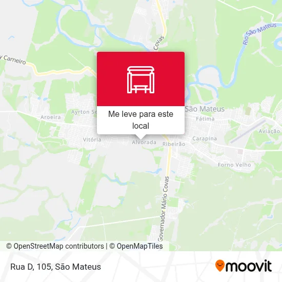 Rua D, 105 mapa
