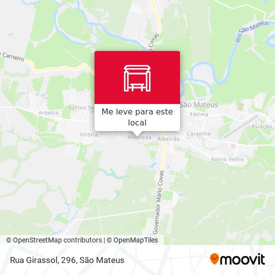 Rua Girassol, 296 mapa