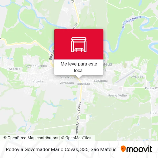 Rodovia Governador Mário Covas, 335 mapa