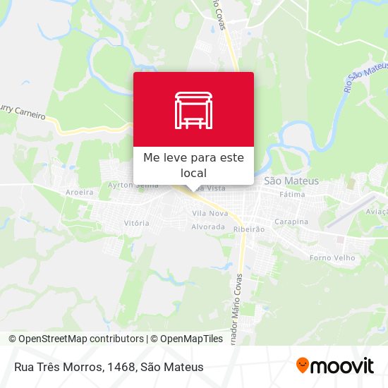 Rua Três Morros, 1468 mapa