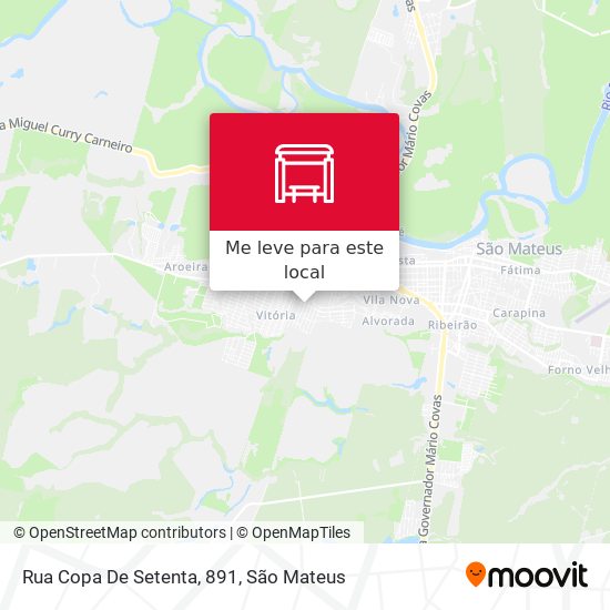 Rua Copa De Setenta, 891 mapa