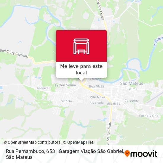 Rua Pernambuco, 653 | Garagem Viação São Gabriel mapa