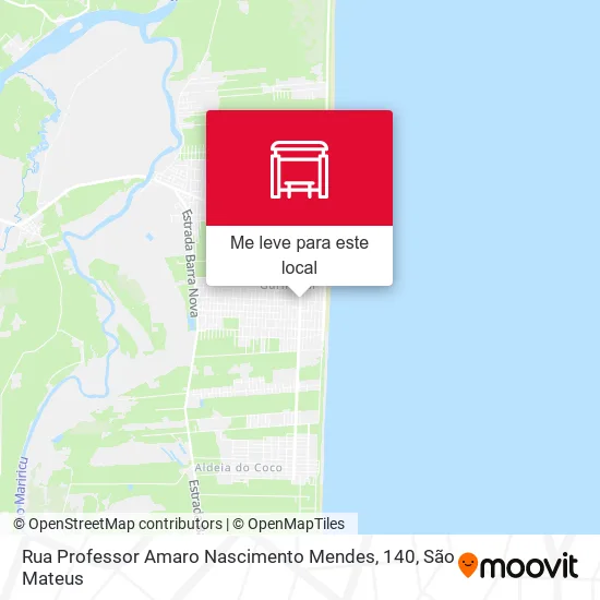 Rua Professor Amaro Nascimento Mendes, 140 mapa