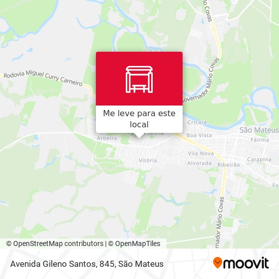 Avenida Gileno Santos, 845 mapa