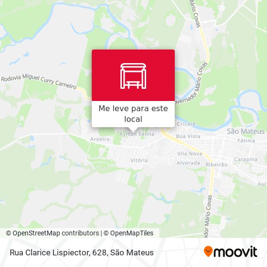 Rua Clarice Lispiector, 628 mapa