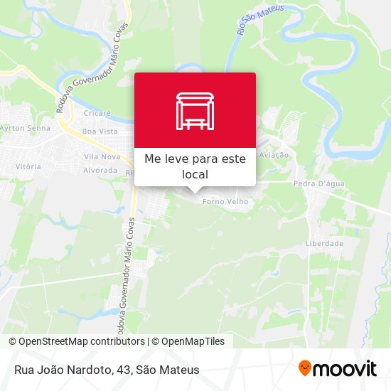Rua João Nardoto, 43 mapa