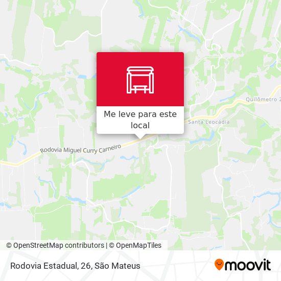 Rodovia Estadual, 26 mapa