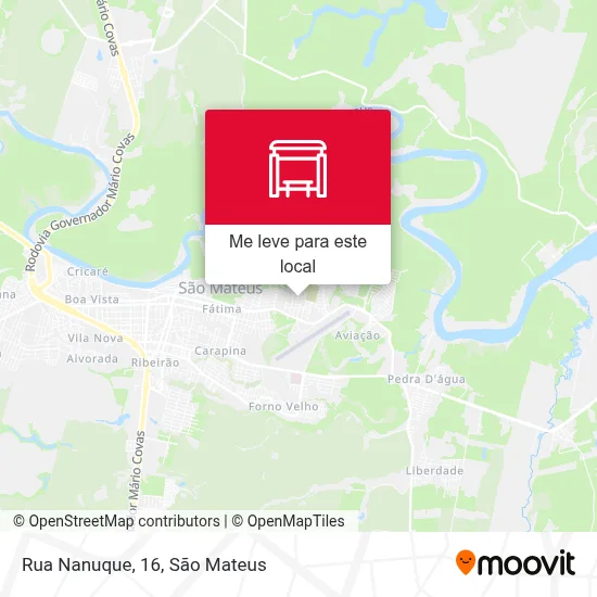 Rua Nanuque, 16 mapa