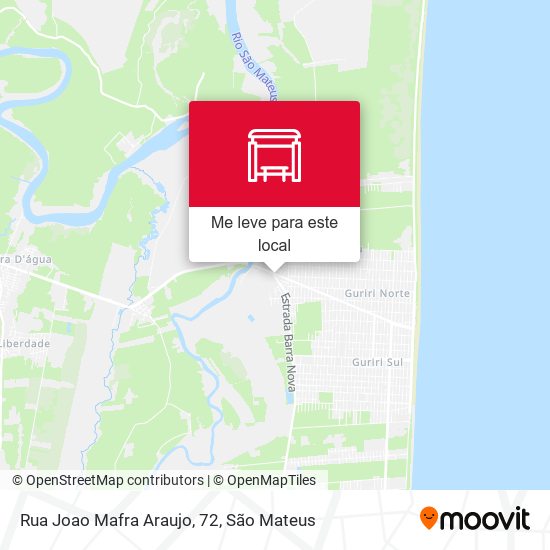 Rua Joao Mafra Araujo, 72 mapa