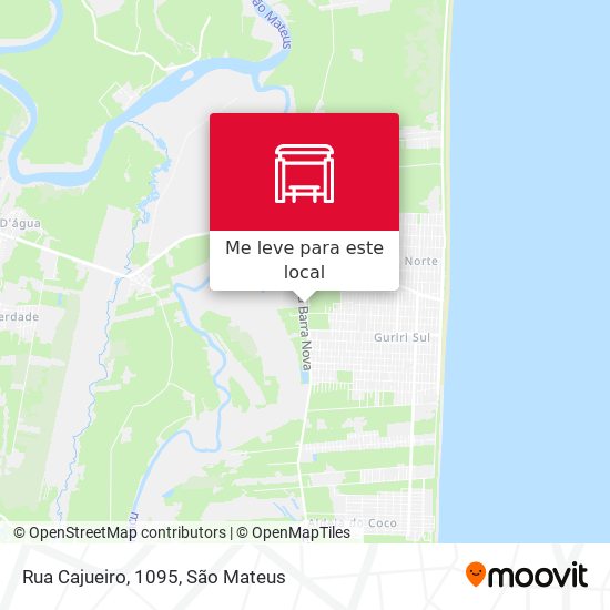 Rua Cajueiro, 1095 mapa