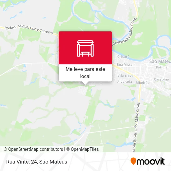 Rua Vinte, 24 mapa