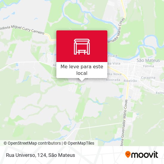 Rua Universo, 124 mapa