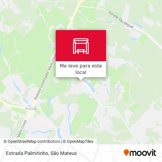 Estrada Palmitinho mapa