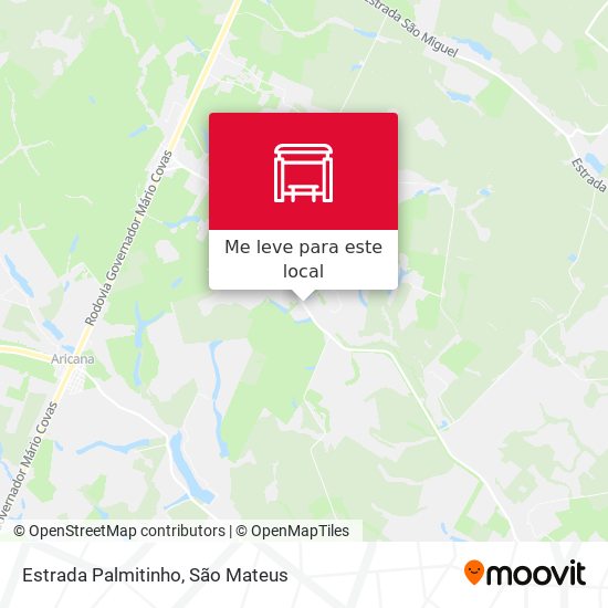 Estrada Palmitinho mapa