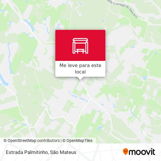 Estrada Palmitinho mapa