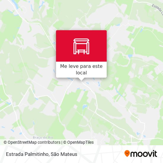 Estrada Palmitinho mapa