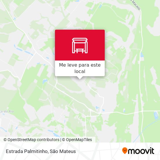Estrada Palmitinho mapa