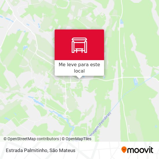 Estrada Palmitinho mapa