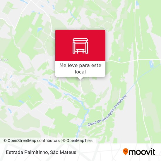 Estrada Palmitinho mapa