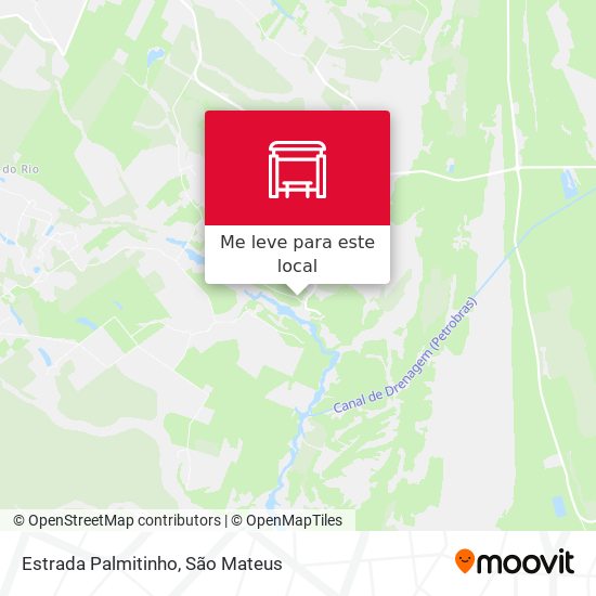 Estrada Palmitinho mapa