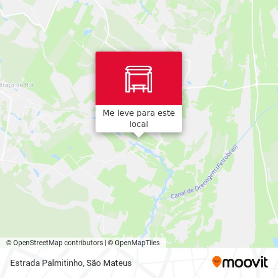 Estrada Palmitinho mapa