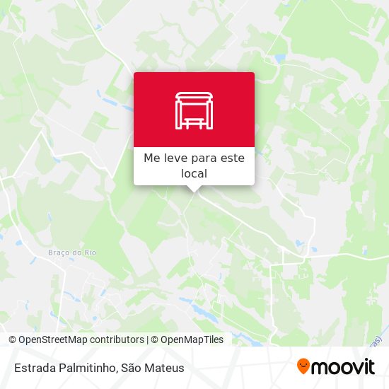 Estrada Palmitinho mapa