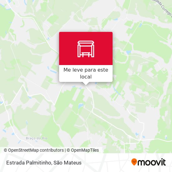 Estrada Palmitinho mapa
