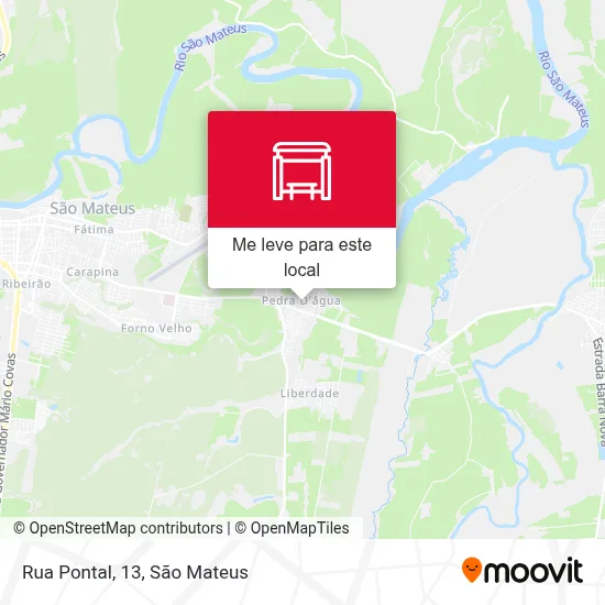 Rua Pontal, 13 mapa