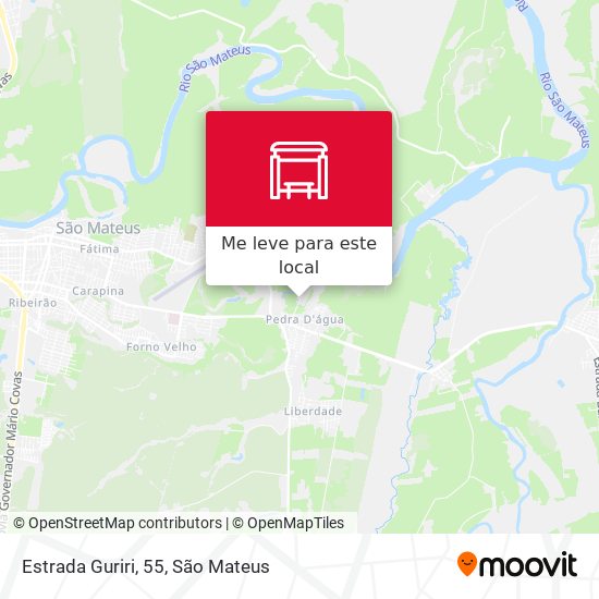 Estrada Guriri, 55 mapa